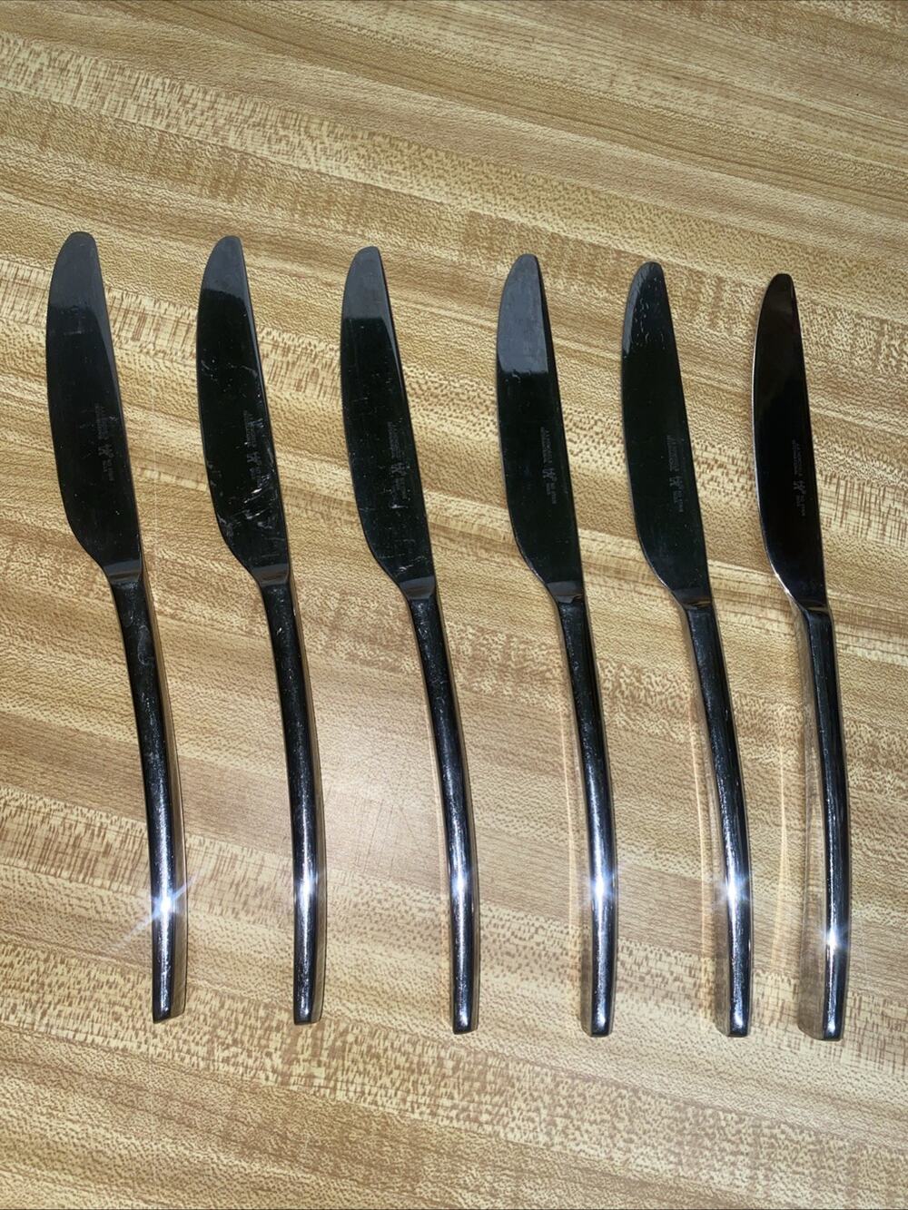 JA Henckels International Set 6 DINNER KNIVES 9 1/4” Stainless Glossy